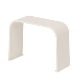 Skjøt, kanal, 80 x 60mm, hvit