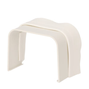 Fleksibel avslutning, kanal, 80 x 60mm, hvit