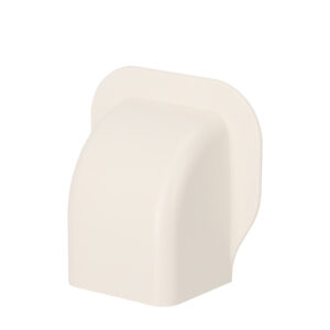 Veggterminal, kanal, 80 x 60mm, hvit