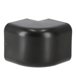 Utvendig bend, kanal, 80 x 60mm, sort til "Standard" og "Artic"