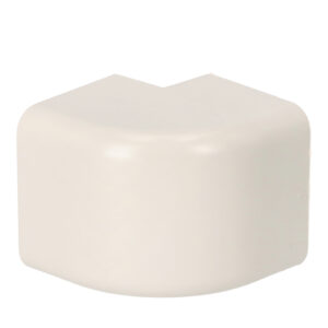 Utvendig bend, kanal, 80 x 60mm, hvit