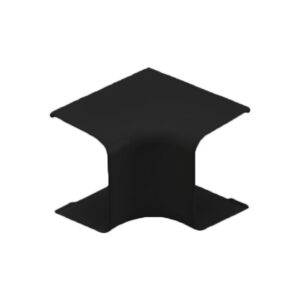 Innvendig bend, kanal, 80 x 60mm, sort til "Standard" og "Artic"