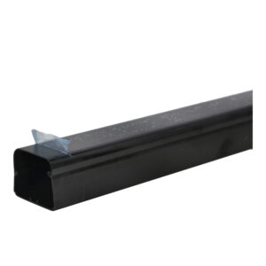 Montasjekanal, 80 x 60mm, sort "Standard", med folie, 2m