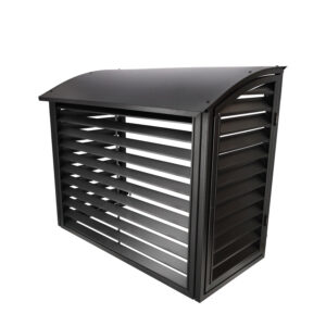 Varmepumpehus, metall, "Standard Sort Matt"