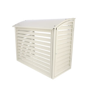 Varmepumpehus, metall, "Standard Hvit"